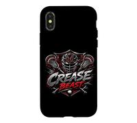 Mens Lacrosse Crease Beast Elite Attack Player Humor Case for iPhone X/XS