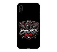 Mens Lacrosse Crease Beast Elite Attack Player Humor Case for iPhone XS Max