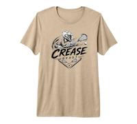 Mens Lacrosse Crease Beast Fast Tough Unstoppable Premium T-Shirt