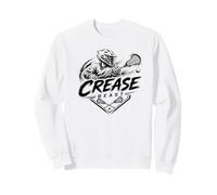 Mens Lacrosse Crease Beast Fast Tough Unstoppable Sweatshirt
