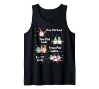 Mens Lad Gnomes - Funny British Christmas Drinking Humor Tank Top