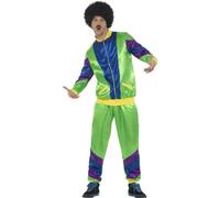 Mens Ladies 80s Shell Suit Fancy Dress Costume Scouser Tracksuit Womens New