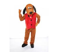 Mens / Ladies Big Head Dog Mascot Fancy Dress Costume