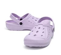 Mens Ladies Clogs Womens Unisex Sandals Slippers Slip On Mules Garden Beach Summer Size UK 4-11 (Lilac, UK Footwear Size System, Adult, Women, Numeric, Medium, 5)