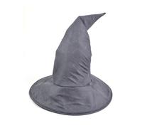 Mens Ladies Grey Wizard Hat Gandalf Magician Long Pointy Fancy Dress Costume Acc