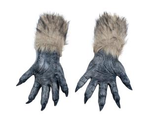 Mens Ladies Halloween Horror Werewolf Big Bad Wolf Hands Gloves Costume Accessor