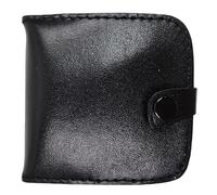 Mens Ladies Real Leather Coin Pouch Tray Wallet Notes Purse Loose Holder Change (Black)