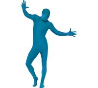Mens Ladies Second Skin Suit Full Body Black Lycra Fancy Dress Costume Outfit