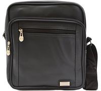 Mens/Ladies Smooth Canvas Style Travel/Work 'Small Messenger' Shoulder Bag - Grey