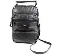 Mens/Ladies Super Soft Nappa Leather Shoulder/Carry Travel/Flight Bag with Multiple Pockets
