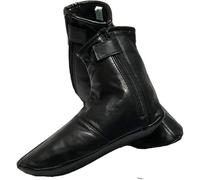 Mens Ladies Unisex Real Leather Black Socks Khuffs Hajj Umrah (Black, 11)
