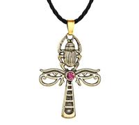 mens lady Antique Silver Color Devil Eye Cross Necklace Rope Chain Religious Viking Choker Necklaces For Women Men fashion
