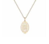 mens lady Hollow Out Oval Necklace Enthic Lucky Amulet Pendant Alloy Geometrical Simple Mood Necklaces For Women Jewelry Factory fashion