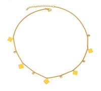 mens lady Necklaces Geometric Square Circles Pendant High end Sense Creative Chain Choker Necklace For Women Jewelry Gifts fashion