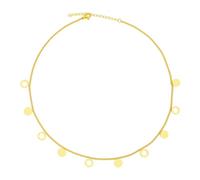 mens lady Necklaces Round Coin Stars Mini Pendants Charm Versatile Costumes Chain Choker Unique Necklace For Women Jewelry fashion