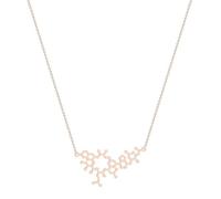 mens lady Oxytocin Molecule Necklace Bonding Science Anniversary Love Unisex Chain Chocker Geometrical Accessory fashion