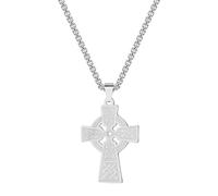 mens lady Retro Men's Large Cross Celtic Knot Pendant Necklace Women Men Trinity Irish Charm Celtic Cross Chain fashion