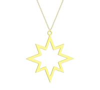 mens lady Stainless Steel North Star Hollow Out Irregularity Pole Star Connector Charm Pendant Chain Necklaces For Women fashion