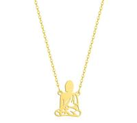 mens lady Stainless Steel Sakyamuni Figure Necklace Religious Amulet Choker Pendant Buddha statue Chain Collars Buddhism Bijoux fashion