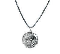 mens lady Witcher Geralt of Rivia Medallion White Wolf Necklace Mens Birthday Pendant Gwynbleidd fashion