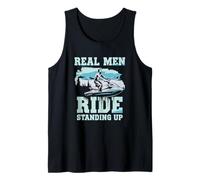 Mens Lake Life Jet Ski Real Men Ride Standing Up Tank Top