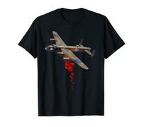 Mens Lancaster Bomber Poppy Drop T-Shirt