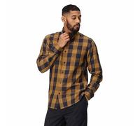 Regatta Men's Super Soft Lance Long Sleeved Checked Shirt Navy Umber Bold, Size: Xxl
