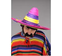 Mens Large Bright Mexican Sombrero Hat