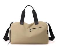 Men's Large-Capacity Handheld Short-Distance Luggage Bag Travelling Bag(Khaki)