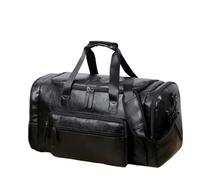 Men's Large Leather Fitness Shoulder Bag PU Leather Travel Bag Luggage Weekender Overnight Tote for Men Women Gym Sports Crossbody Carry On Waterproof Handbag(Color 6)