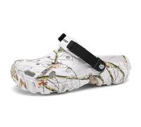 Men's Large Size Slippers, Men's Plus Size Clogs,Casual Outdoor Beach Shoes Garden Shoes (White,11)