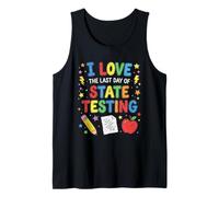 Mens Last of Testing Teaching Student School Test Day Tank Top