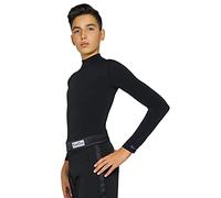 Men's Latin Dance Bodysuit, 05 Black, XL