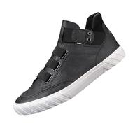 Men's Leather Ankle Boots Elastic Lace-Up Desert Business Fashion Casual and Comfort Shoes Mens High Top Flat Walk Boots (White, 6.5)
