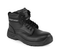 Mens Leather Ankle Safety Boots Lace Up Composite Toe Cap Work Boots Size 38-48