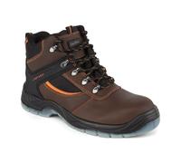 Mens Leather Ankle Safety Boots Lace Up Steel Toe Cap Work Boots Hiker Shoes Sz