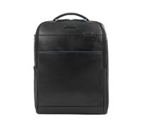 Men's Leather Backpack with Shock Absorber - female - Piquadro - Backpacks - Black - ONE SIZE - Bags ONE SIZE