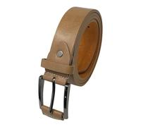 Men's Leather Belt, Black or Tan Trouser Belts for Men, 1.25" Wide, Stylish Belt for Special Occasions or Work (TAN, XXL)