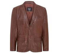 Mens Leather Blazer Soft Real Italian Leather Fitted Vintage Jacket Coat