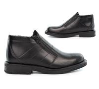 Mens Leather Boots Mens Thermal Boots Size 6 Boys Boot Size 9 Leather Boot Thermal Faux Fur Wide Open Zip Fastening Sizes 6-12 Black 10 UK