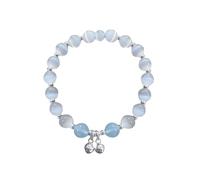 Men's Leather Bracelet Without Pendant Matching Temperament Student Curb Chain Bracelet, one size, Artificial Crystal, No Gemstone