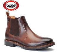 Mens Leather Chelsea Boot Base London Bloom Twin Gusset Pull On Ortholite Boots