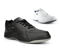 Mens Leather Coated Trainers Mens Wide Fit Trainers Mens Trainers Mens Extra Large Trainers Sizes 6-14 Size 13 Size 14 Black/White 11 UK