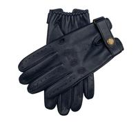Men's Leather Driving Gloves - NAVY / XL
