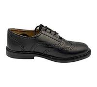 Mens Leather Ghillie Brogues, Scottish Brogues or Kilt Shoes, Sizes UK 6-13 (7 UK) Black