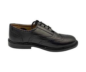 Mens Leather Ghillie Brogues, Scottish Brogues or Kilt Shoes, Sizes UK 6-13 (8 UK) Black