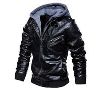 Mens Leather Jackets Uk, Mens Motorcycle Jacket Brown Aviator Real Goat Skin Leather Shearling Style Vintage Bomber Flying Zip Up Bomber Jacket Men Men Jacket Trench Coat Men Outwear Pu Coat