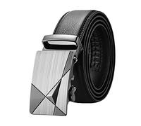 Men'S Leather Ratchet Dress Belt With Automatic Sliding Buckle Belts 4 125