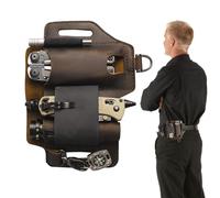 Men's Leather Sheath-Pouch for Daily Carrying, Multi-Pocket Organizer | Compact Tool Holder, Phoenix for Torch and Knife, Pen Slots, Key Clips for a