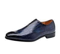 Men's Leather Shoes Pointed Toe Slip On Minimalist Loafers | Simple Pointed Toe Loafers With Comfortable Slip On Style, Smart Footwear For Office, Casual And Formal Occasions